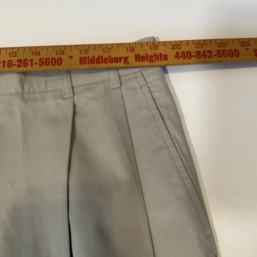 Jhane Barnes Mens 38‎ Cotton Flat Front Vintage NWT Shorts Tan Khaki Preppy Golf